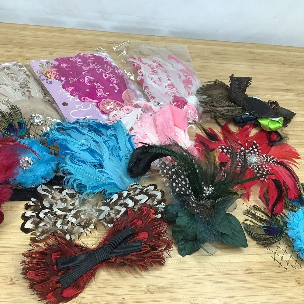 13 Assorted Girl Hair Bows Alligator And Ribbon Clip